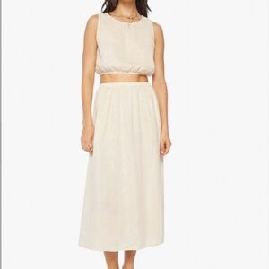 Xirena linen skirt set